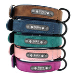 Personalized Leather Dog Collar Leash