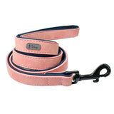 Personalized Leather Dog Collar Leash