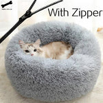 Detachable Plush Warm Pet Bed