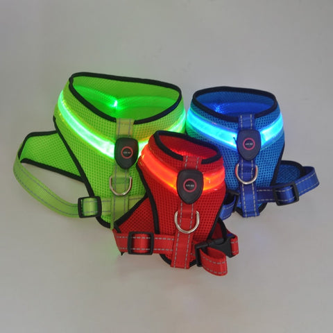 LED Luminous Vest Harness