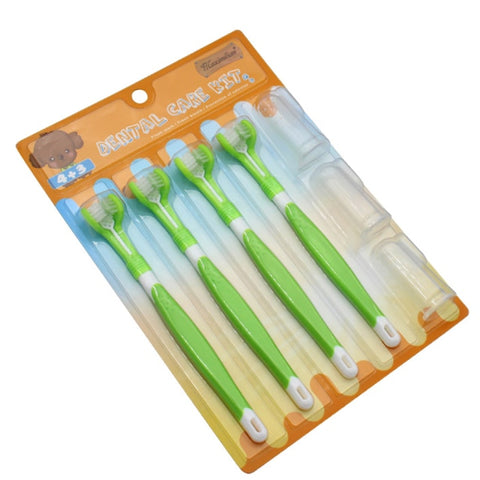 3 Sided Toothbrush Toothpaste Kit