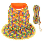 Printed Chihuahua Harness Leash Set